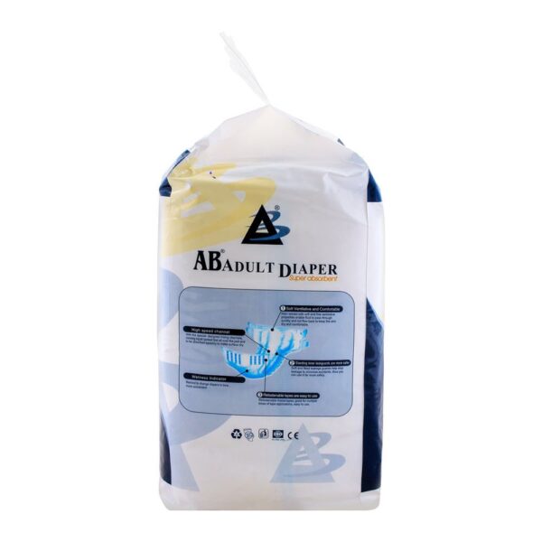 AB Adult Diaper, 28'-44' Waist, Medium, 10-Pack - Image 2