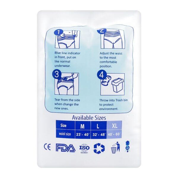AB Adult Pull-Up Diaper, 32 Inches - 48 Inches, Large, 10-Pack - Image 2