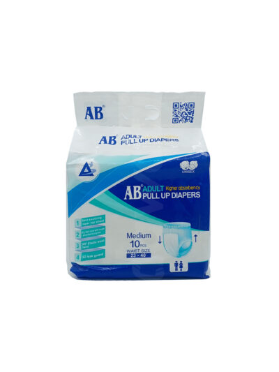 AB Adult Pull-Up Diaper Medium (23"–40") - 10 Pack