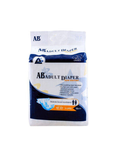 AB Adult Diaper Extra Large (50"–65") - 10 Pack